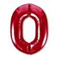 Цифра 0 Slim Agura Красный (102 см/40') 756263