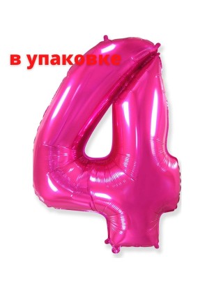 В упаковке Цифра 4 Flexmetal ФУКСИЯ (B901764F)
