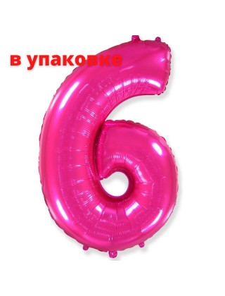 В упаковке Цифра 6 Flexmetal ФУКСИЯ (B901766F)