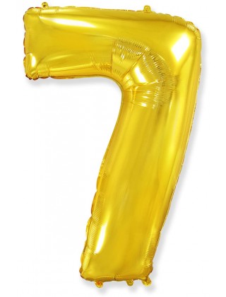 Цифра 7 Flexmetal 32" ЗОЛОТО (901817 O)