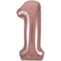 Цифра 1 Slim Agura  Рожеве золото (102 см / 40') 755457