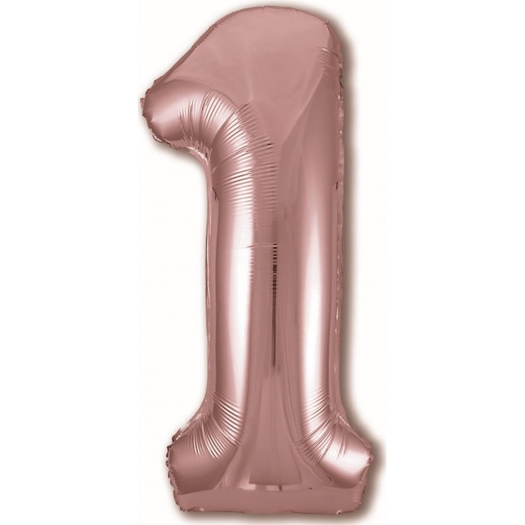 Цифра 1 Slim Agura Розовое золото (102 см/40) 755457