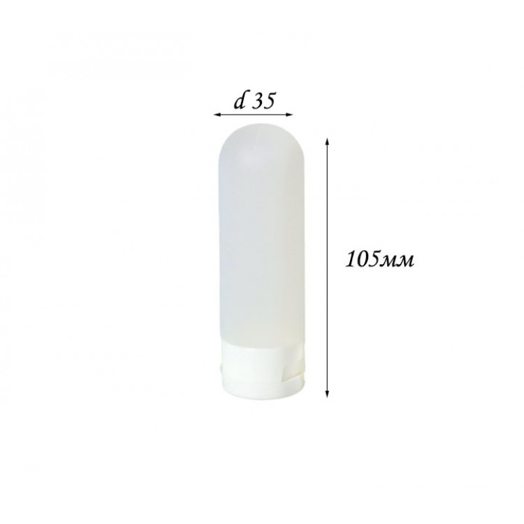 Баночка дорожная CS1007W для косметики 60мл 105*d35мм