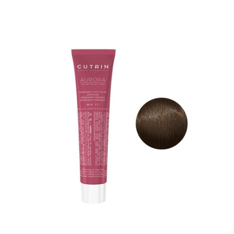 Перманентна фарба для волосся  Cutrin Aurora Permanent Hair Color, 5.0 світло-коричневий
