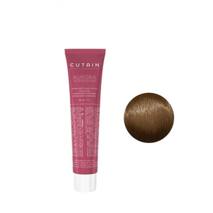 Перманентна фарба для волосся  Cutrin Aurora Permanent Hair Color, 6.0 темний блонд