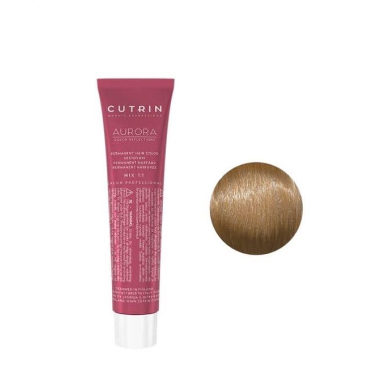 Перманентна фарба для волосся  Cutrin Aurora Permanent Hair Color, 8.0 світлий блонд