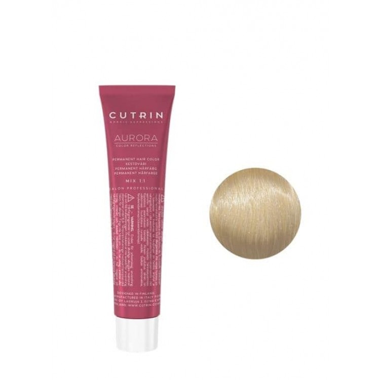 Перманентна фарба для волосся  Cutrin Aurora Permanent Hair Color, 10.0 природний блонд