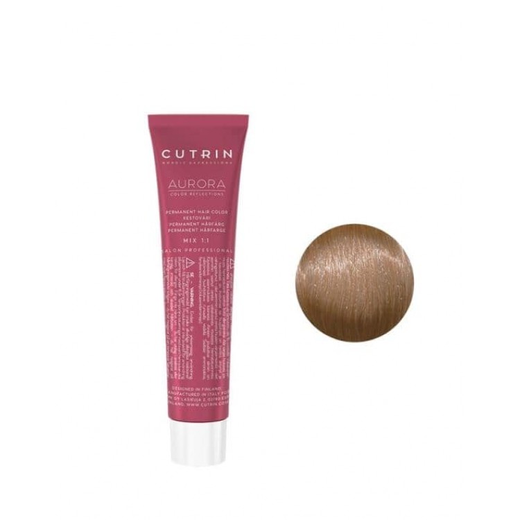 Перманентна фарба для волосся-  Cutrin Aurora Permanent Hair Color,  8.36 світлий золотий пісок