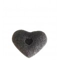 Спонж конжаковый в форме сердечка черный. Konjac heart sponge black