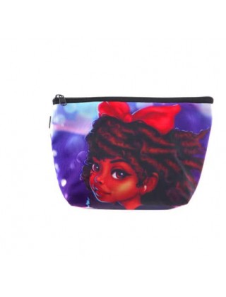 Косметичка с принтом Afro Girl (215*155)*135*55мм CS0883