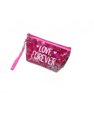 Косметичка Love Forever 230X135X65 мм, малинова 1шт.
