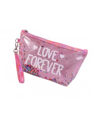 Косметичка Love Forever 230X135X65 мм, рожева 1шт.