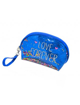 Косметичка  Love Forever 230X147X65 мм, синяя 1шт.
