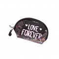 Косметичка Love Forever 230X147X65 мм, чорна 1шт.