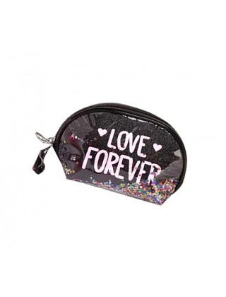 Косметичка  Love Forever 230X147X65 мм, черная 1шт.