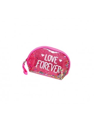 Косметичка Love Forever 230X147X65 мм, малинова 1шт.