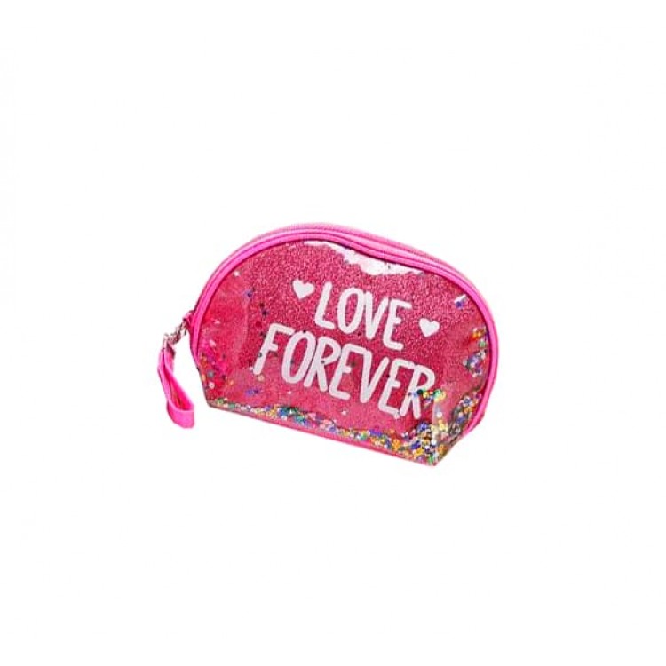 Косметичка Love Forever 230X147X65 мм, малинова 1шт.