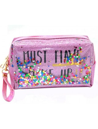 Косметичка  Must Have Make Up 185X105X75 мм, розовая 1шт.
