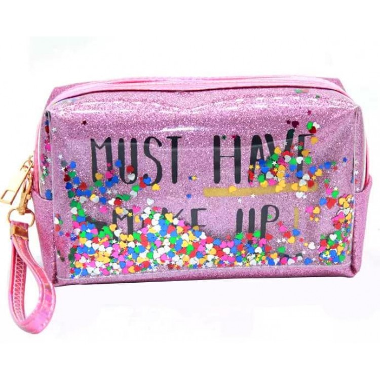 Косметичка Must Have Make Up 185X105X75 мм, рожева 1шт.