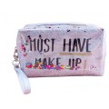 Косметичка  Must Have Make Up 185X105X75 мм, серебро 1шт.