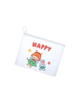  Косметичка дитяча прозора "Happy" 210х168 мм