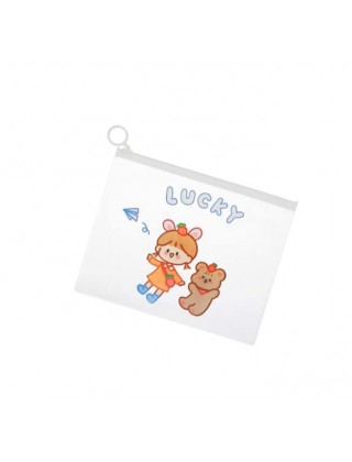 Косметичка дитяча прозора "Lucky" 210х168 мм