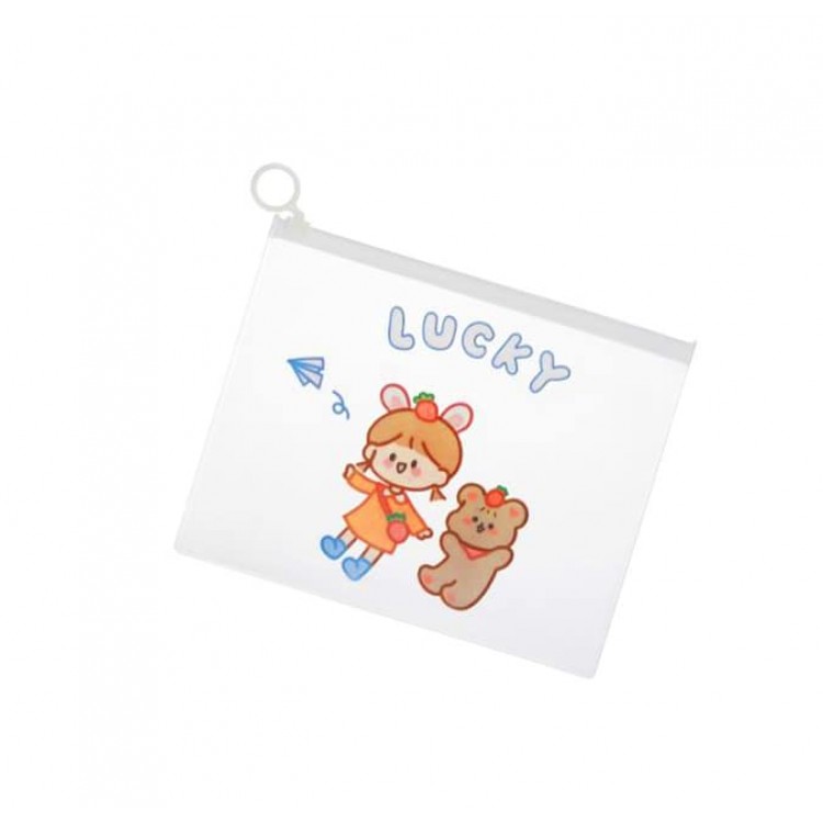 Косметичка дитяча прозора Lucky 210х168 мм