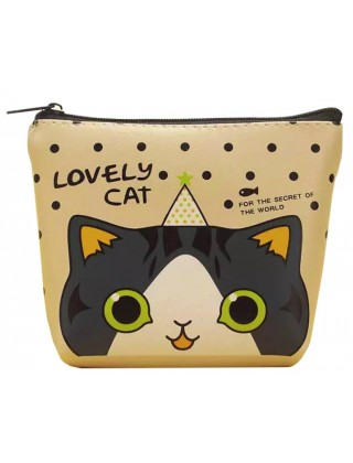 Силиконовый кошелек CS 1112 на застежке "LOVELY CAT"