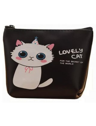 Гаманець для дрібних речей LOVELY CAT 12x10х3,5cm чорний CS1113