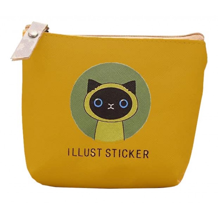 Гаманець для дрібних речей ILLUST STIKER 12x10х3,5см гірчичний CS1120