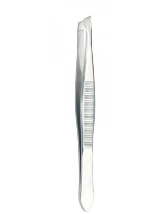  Пинцет для бровей CS-002 широкие скошенные кромки 