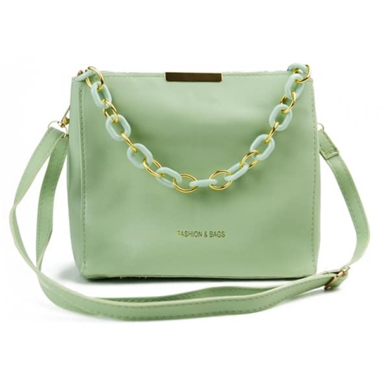 Женская мини-сумка CS 10982G с ланцюжковой ручкой Fashion&Bags mini 200*95*190мм