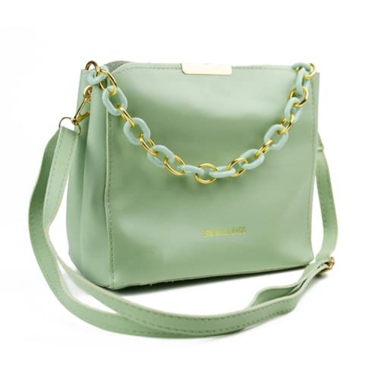 Женская мини-сумка CS 10982G с ланцюжковой ручкой Fashion&Bags mini 200*95*190мм