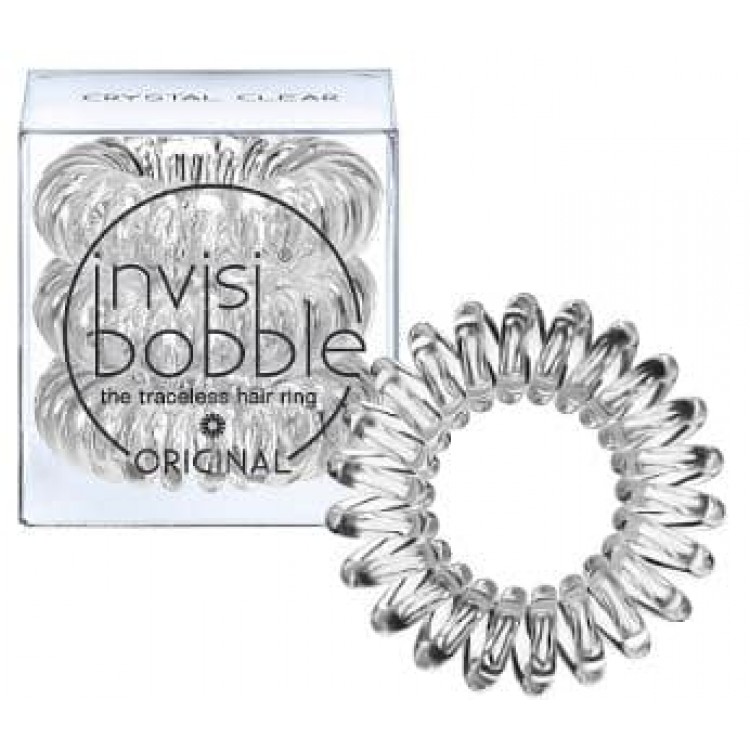 Резинка-браслет для волос Invisibobble ORIGINAL Crystal Clear 1наб./3 шт