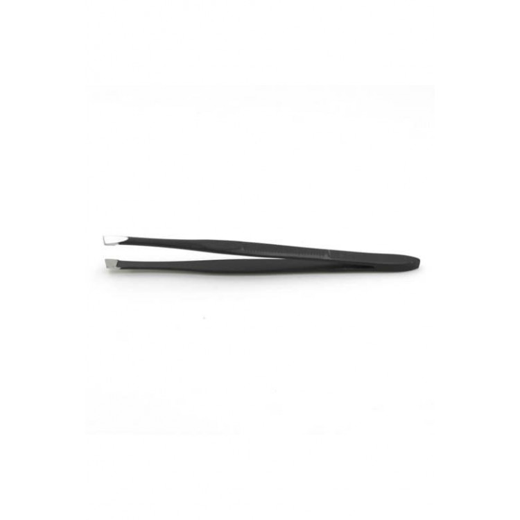 Пинцет скошенный профессиональный black SPL 9158
