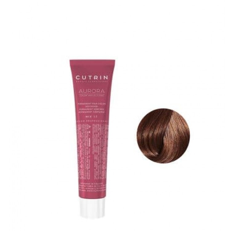 Перманентна фарба для волосся Cutrin Aurora Permanent Hair Color - (Колір: 6.74 Какао)