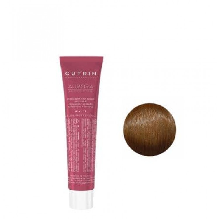 Перманентная краска для волос Cutrin Aurora Permanent Hair Color - (Цвет: 7.37G Среднее Золотое дерево)