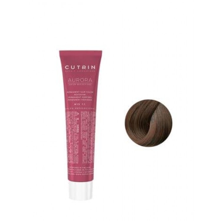 Перманентная краска для волос Cutrin Aurora Permanent Hair Color - (Цвет: 7.7 Кофе)