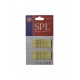 Невидимки для волос фрезерные SPL золотые 55мм, 1уп/24 шт.