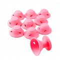Бигуди  Hair Magic Curler  силиконовые CS 708P  для завивки волос розовая1уп/10шт 