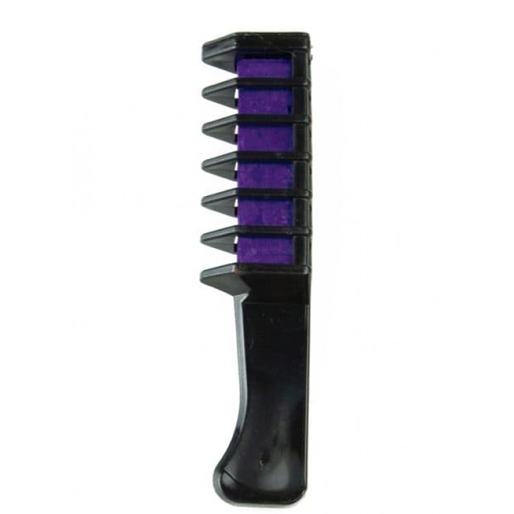 Гребінець з кольоровою крейдою CS499V " Colorful Hair chalk " для волосся 105*25мм, фіолетовий