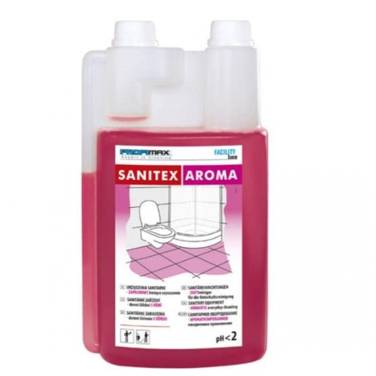 LAKMA PROFIMAX SANITEX AROMA  Профессиональное чистящее средство для очистки поверхностей ванной комнаты 1 л