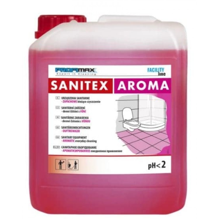 LAKMA PROFIMAX SANITEX AROMA  Профессиональное чистящее средство для очистки поверхностей ванной комнаты 5л