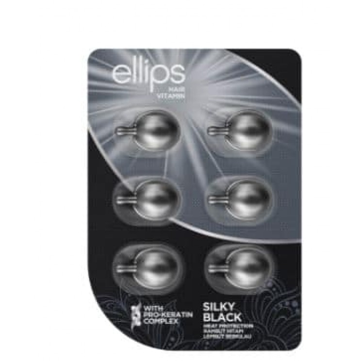 Витамины для волос «ШЕЛКОВАЯ НОЧЬ» / SILKY BLACK with PRO-KERATIN COMPLEX,  6*1мл