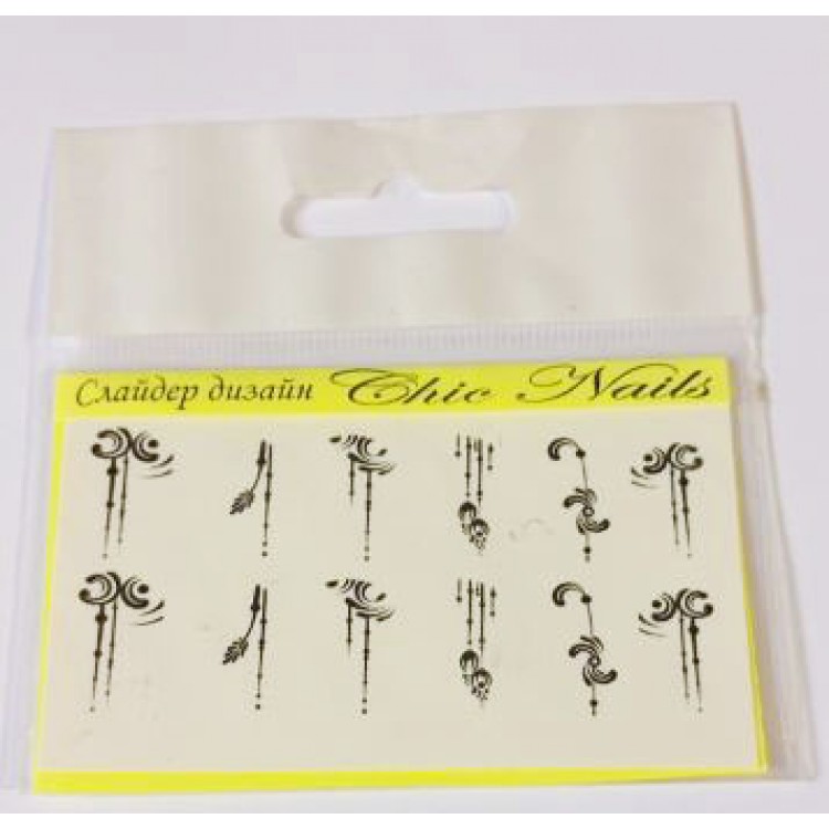 Наклейки для дизайна ногтей Chik Nails