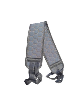 Мочалка масажная CS 622S с ручками, размер 545*85 мм, серая